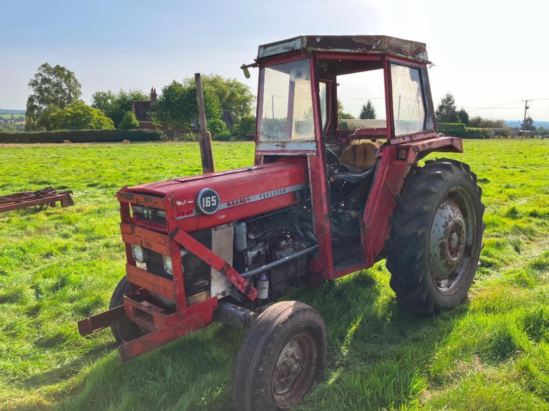 1978 Massey Ferguson 165 Multipower 2wd diesel tractor with Sirocco cab on 7.5-16 front and 12.4/11- - Image 4 of 7