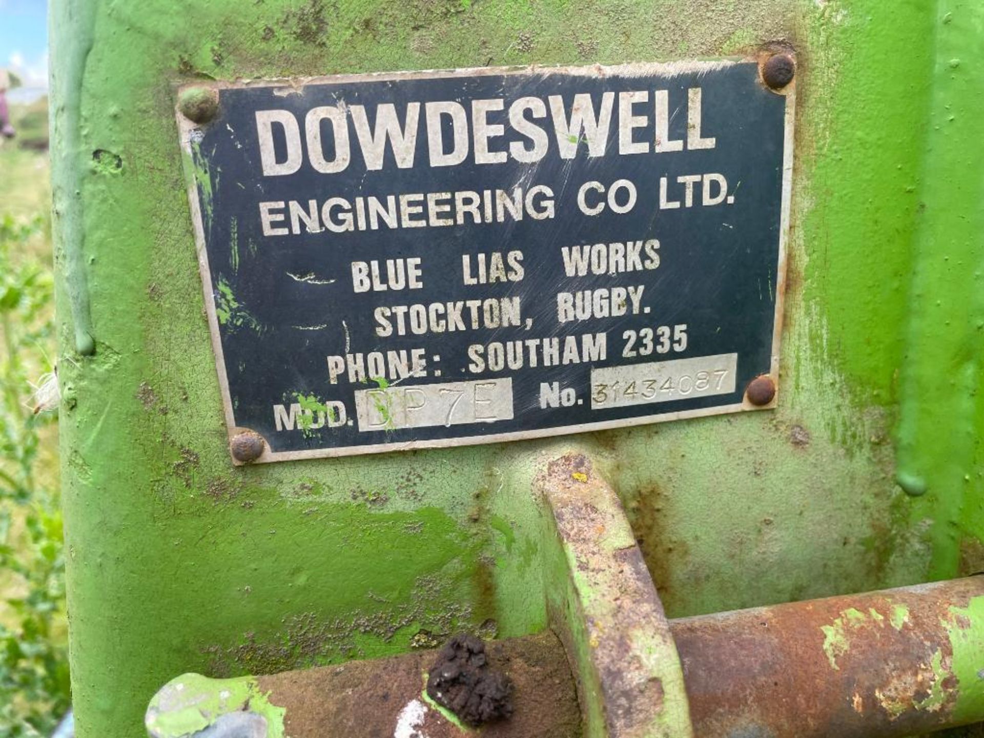 Dowdeswell DP7E 6f (5+1) reversible plough with skimmers. Serial No: 31434087 - Image 3 of 4