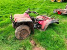 Honda Big Red quad bike, spares or repairs. NB: No rear axle