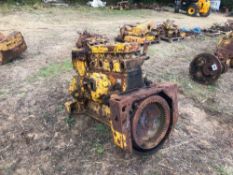 Caterpillar D4 engine. Hours: 691 (showing). Serial No: 7U5887. Spares or repairs