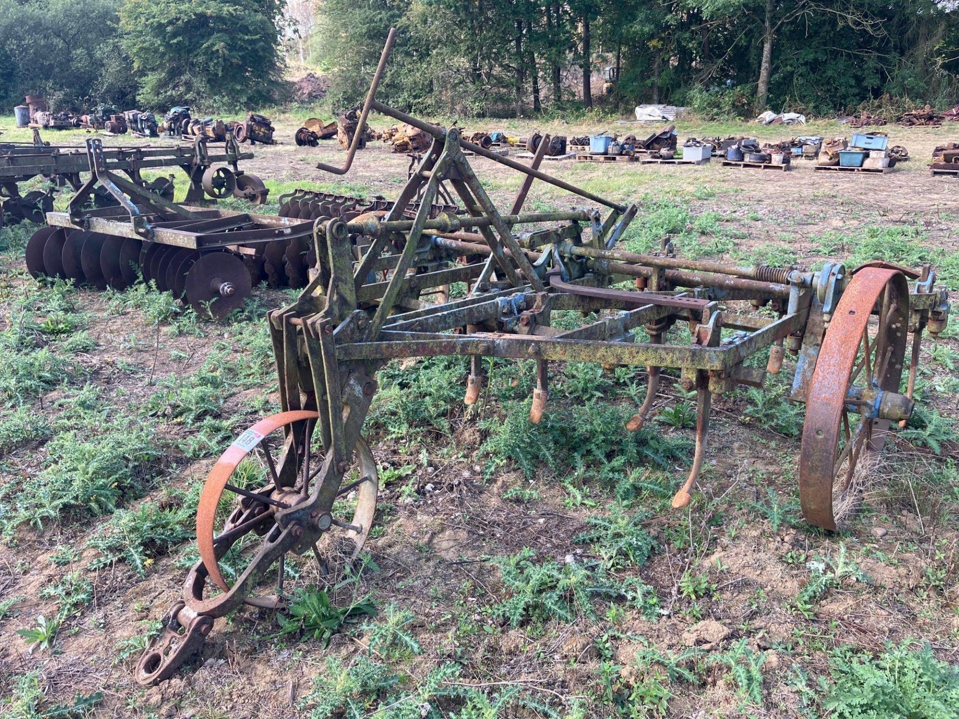 Ransomes C13C 8ft fixed tine trailed cultivator - Image 4 of 6