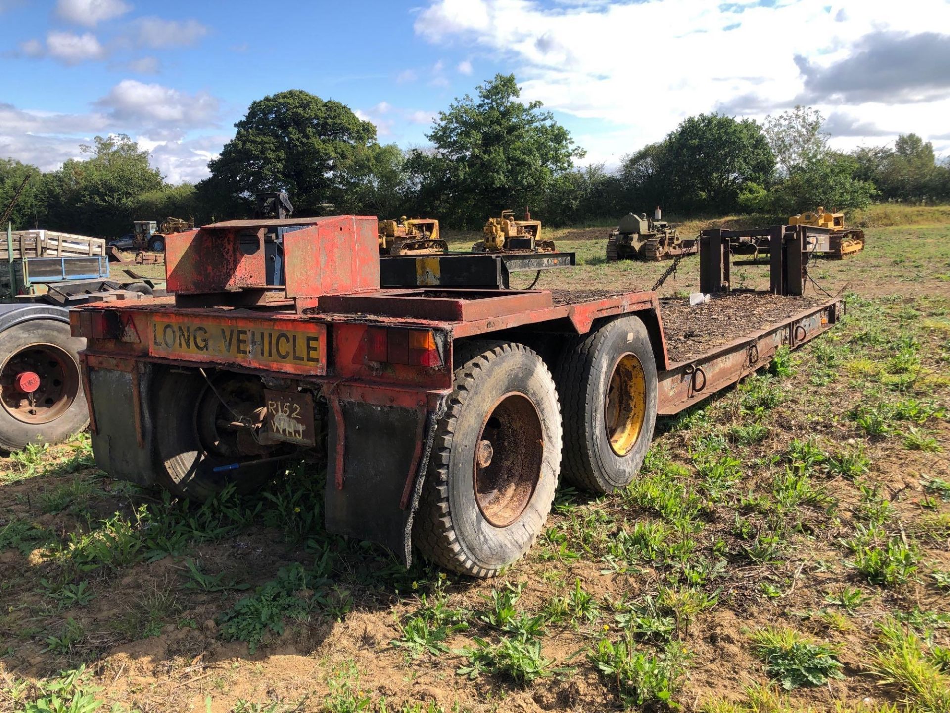 King 24ft swan neck twin axle trailer, hydraulic lowering - Image 6 of 6