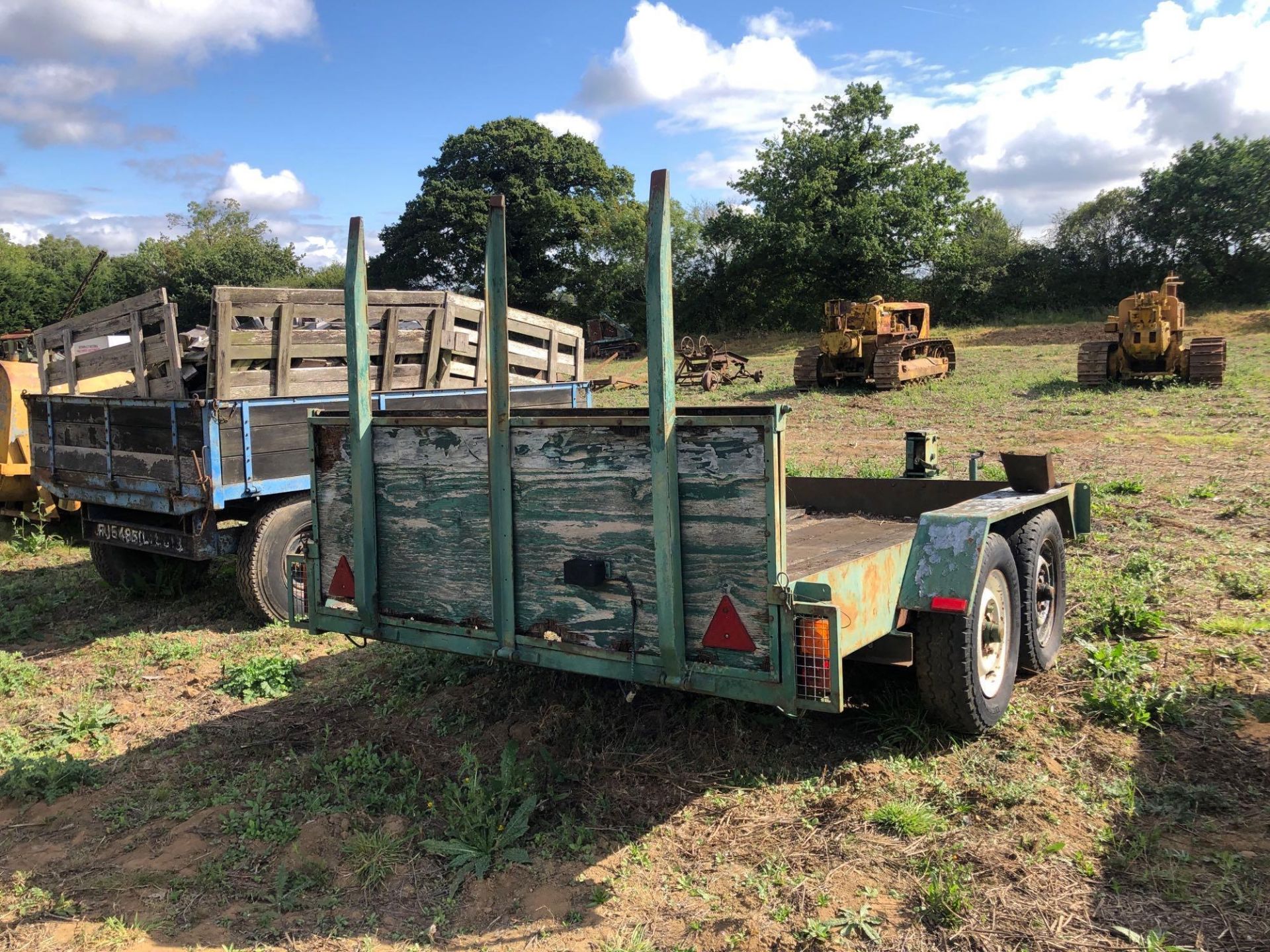 Twin axle heavy duty 6ft x 12ft trailer with wooden floor and ball hitch on 205R16 wheels and tyres - Image 6 of 6