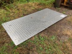 2No alluminum chequer plate sheets