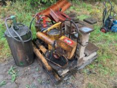 Quantity miscellaneous, tools,  parts and grease buckets