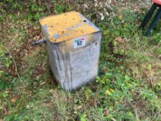 Galvanised sink unit