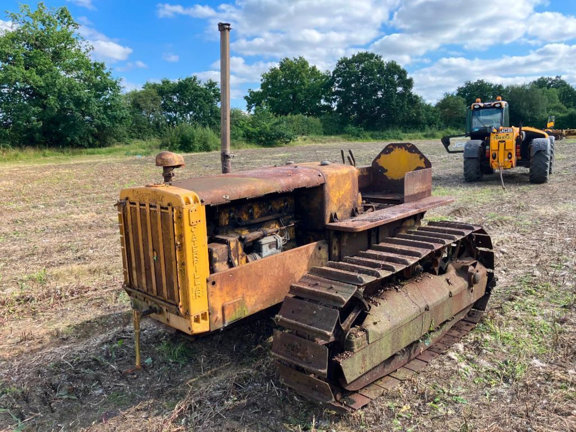 1939 Caterpillar R4 metal tracked crawler with 16" tracks and swinging drawbar. Serial No: 6G1021WS - Image 3 of 14