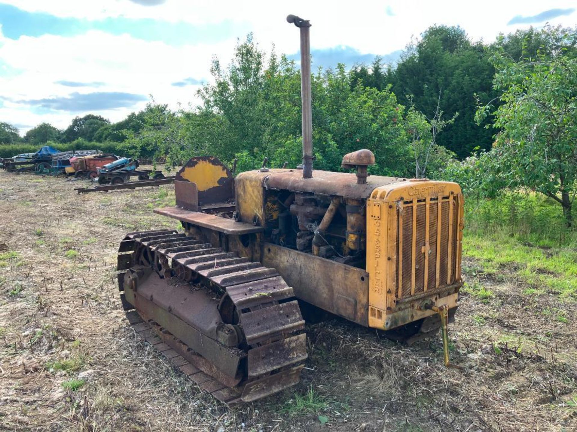 1939 Caterpillar R4 metal tracked crawler with 16" tracks and swinging drawbar. Serial No: 6G1021WS - Image 2 of 14