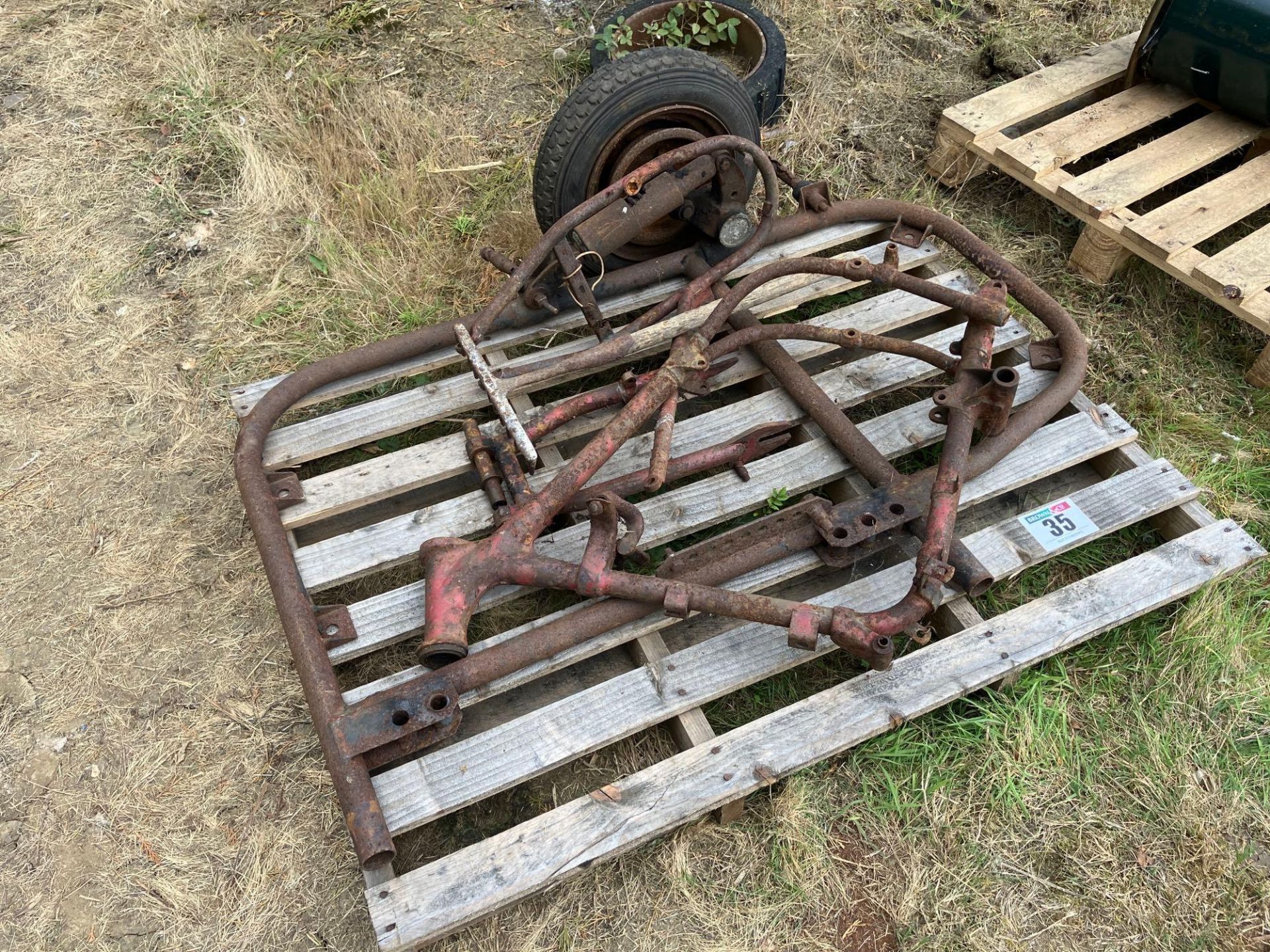 Motorbike side car frame