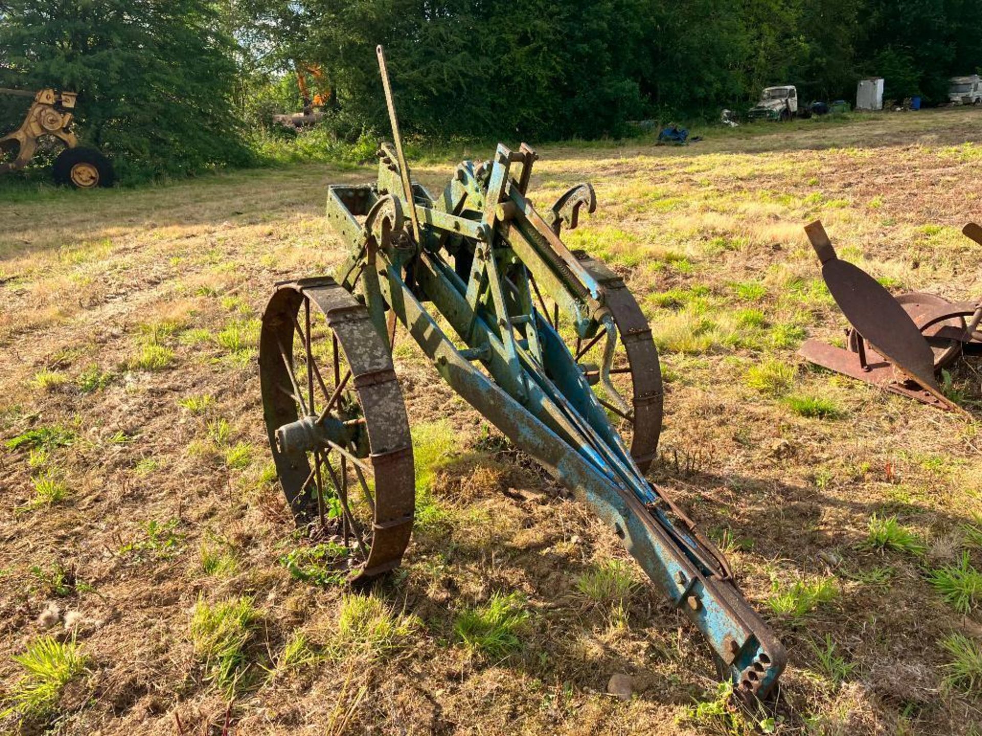 Ransomes single leg trailed mole plough