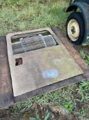 Land Rover rear door panel and grill