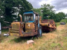 Caterpillar 619C self propelled scraper on 26.5-29 wheels and tyres. Serial No: 62F360