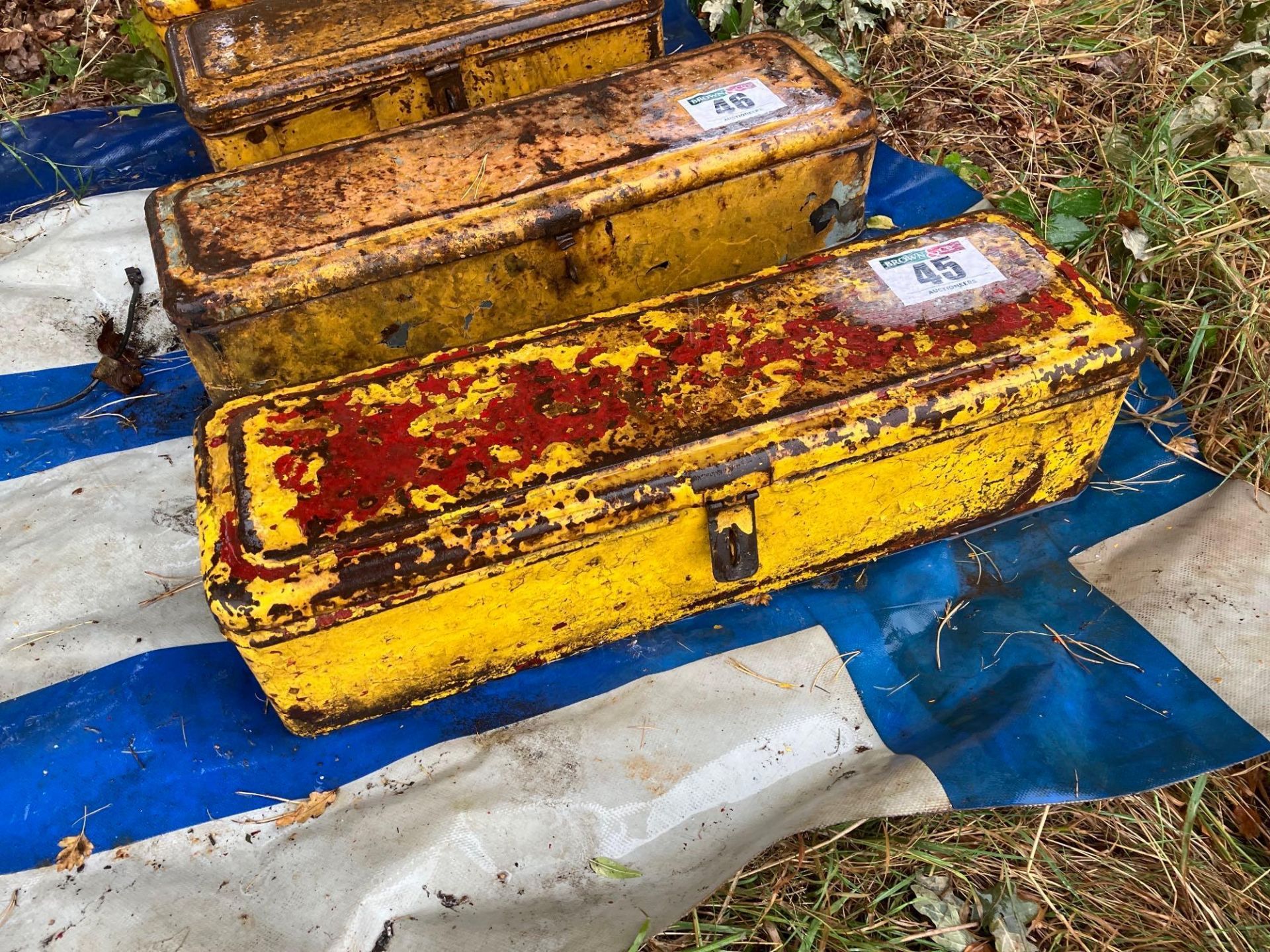 Caterpillar tool box and contents