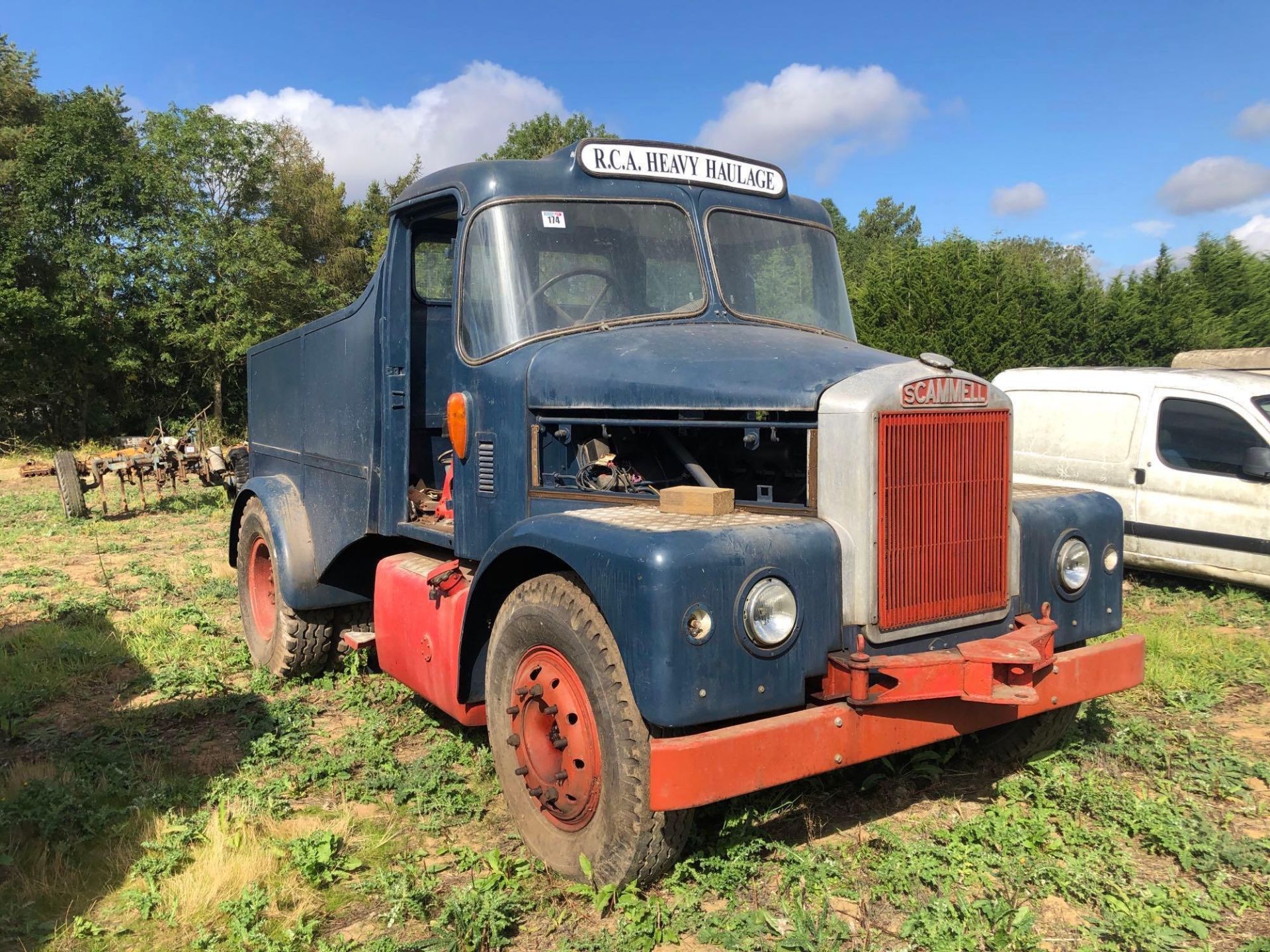 Scammell Highwayman heavy haulage lorry with Gardner engine on 10.0R20 front and 11.0R20 rear wheels