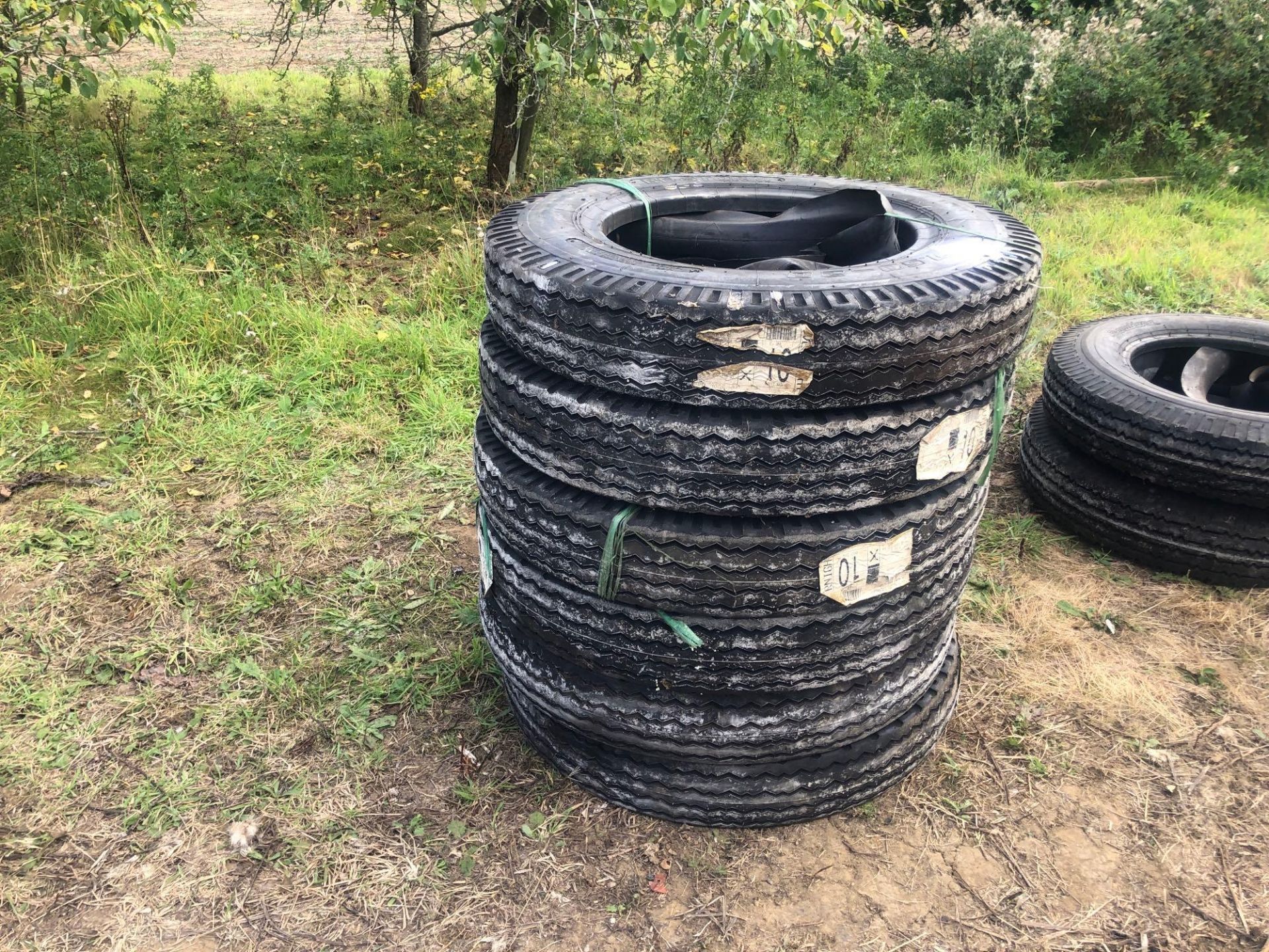 6No BE-STORM 7.50-20 tyres with tubes (new)
