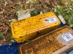 Caterpillar tool box and contents