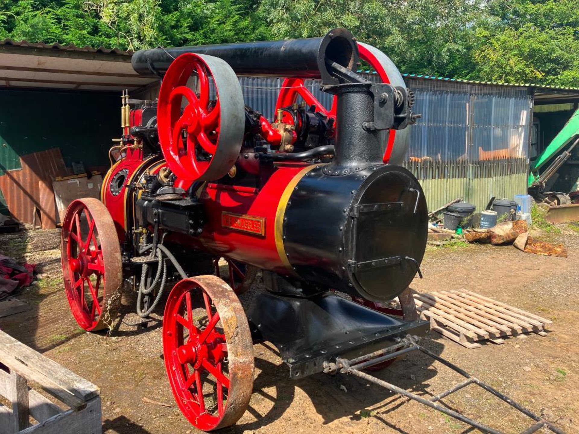 1930 Marshall Sons & Co of Gainsborough 6NHP Portable single cylinder steam engine "The Smuggler". I