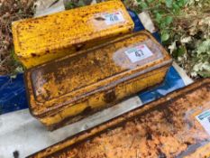 Caterpillar tool box and contents