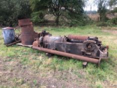 Crossley O120 45/51hp stationary engine. Serial No: 99197. NB: Assembly and start instructions in of