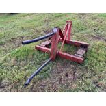 Linkage and tine mounted bale spike