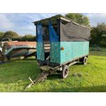 Personnel trailer 5ft x 12ft 4 wheel on 25x6 wheels and tyres