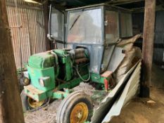 John Deere 2040 2wd diesel tractor with Sekura cab and 1 return manual spool on 7.50-16 front and 13