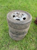 4No Land Rover 215/65R16 alloy wheels and tyres