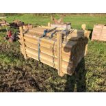 Quantity fence posts