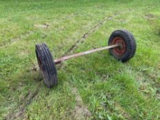 Single wheel axle