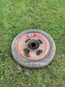 Single 5.00-19 Fordson wheel and tyre