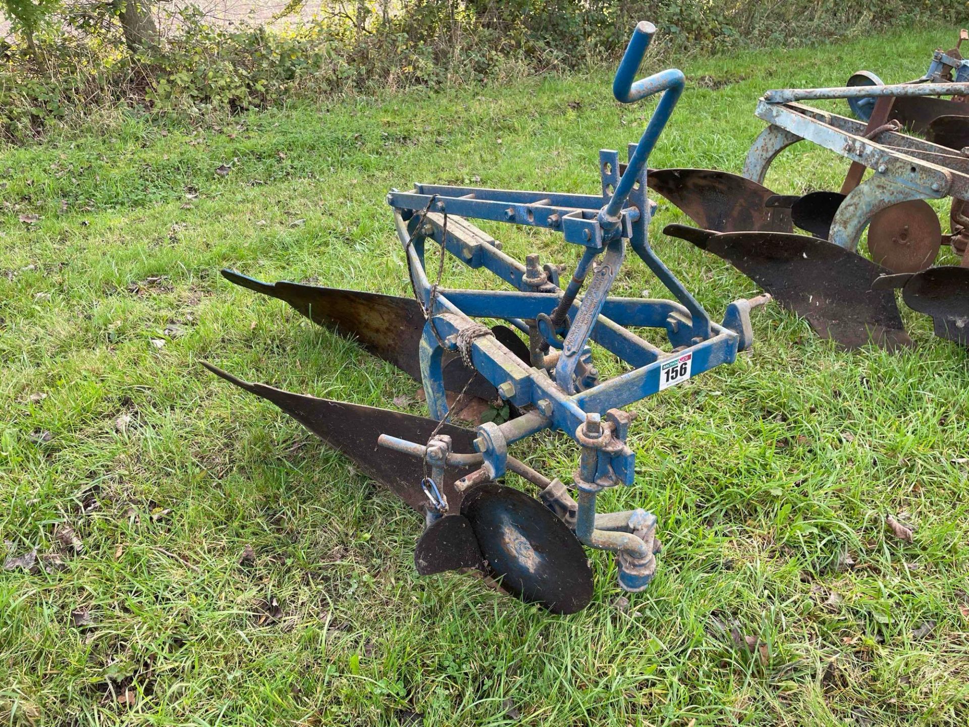 Ransomes S54A 2 furrow conventional plough, linkage mounted