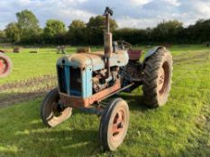 Fordson Super Major 2wd diesel tractor with side belt pulley on 6.00-19 front and 13.6-36 rear wheel