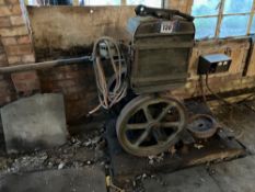 R A Lister single cylinder diesel engine. Sold in situ, buyer to remove
