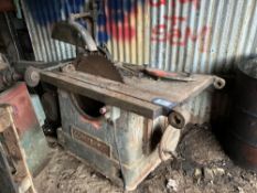 Metalclad Saw bench,  Please note - this is sold in situ, buyer to remove and disconnect at their ow