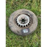 Single 235/65R16C wheel and tyre