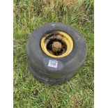 Pair 8.50-12 wheels and tyres