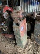 Clarkson Pedestal grinder Please note - this is sold in situ, buyer to remove and disconnect at thei