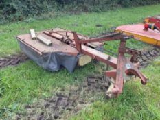 PZ Zweegers CM165 twin drum mower, linkage mounted. Serial No: GT0087-151