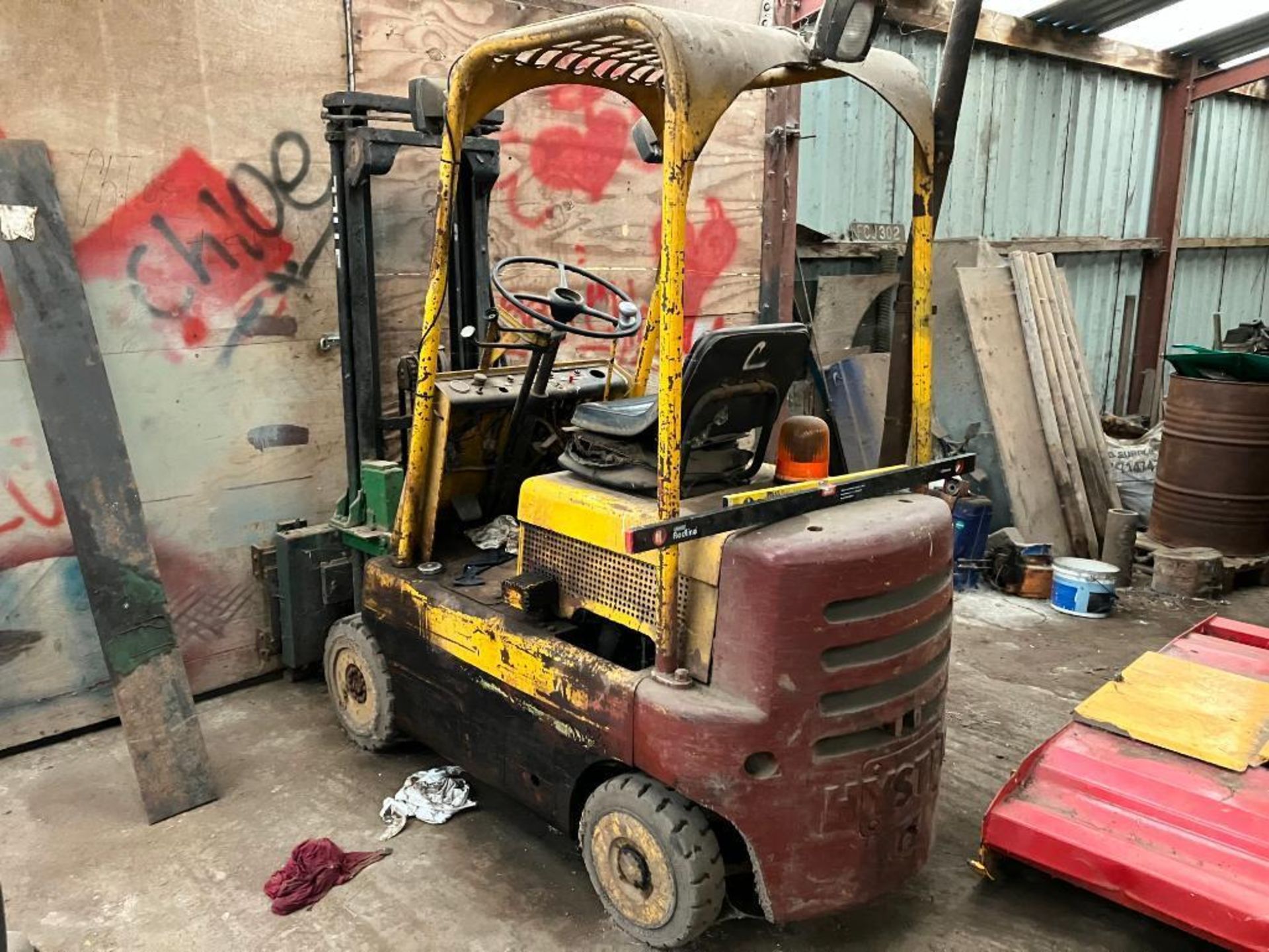 Hyster S4B diesel industrial forklift. Serial No: B2A1511D - Image 2 of 3