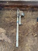 Barrel pump and pressure gauge