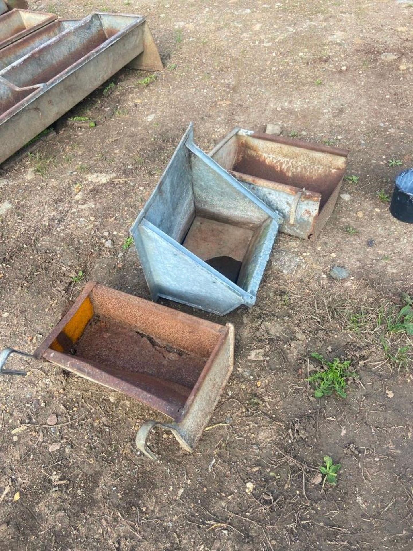 3 small troughs