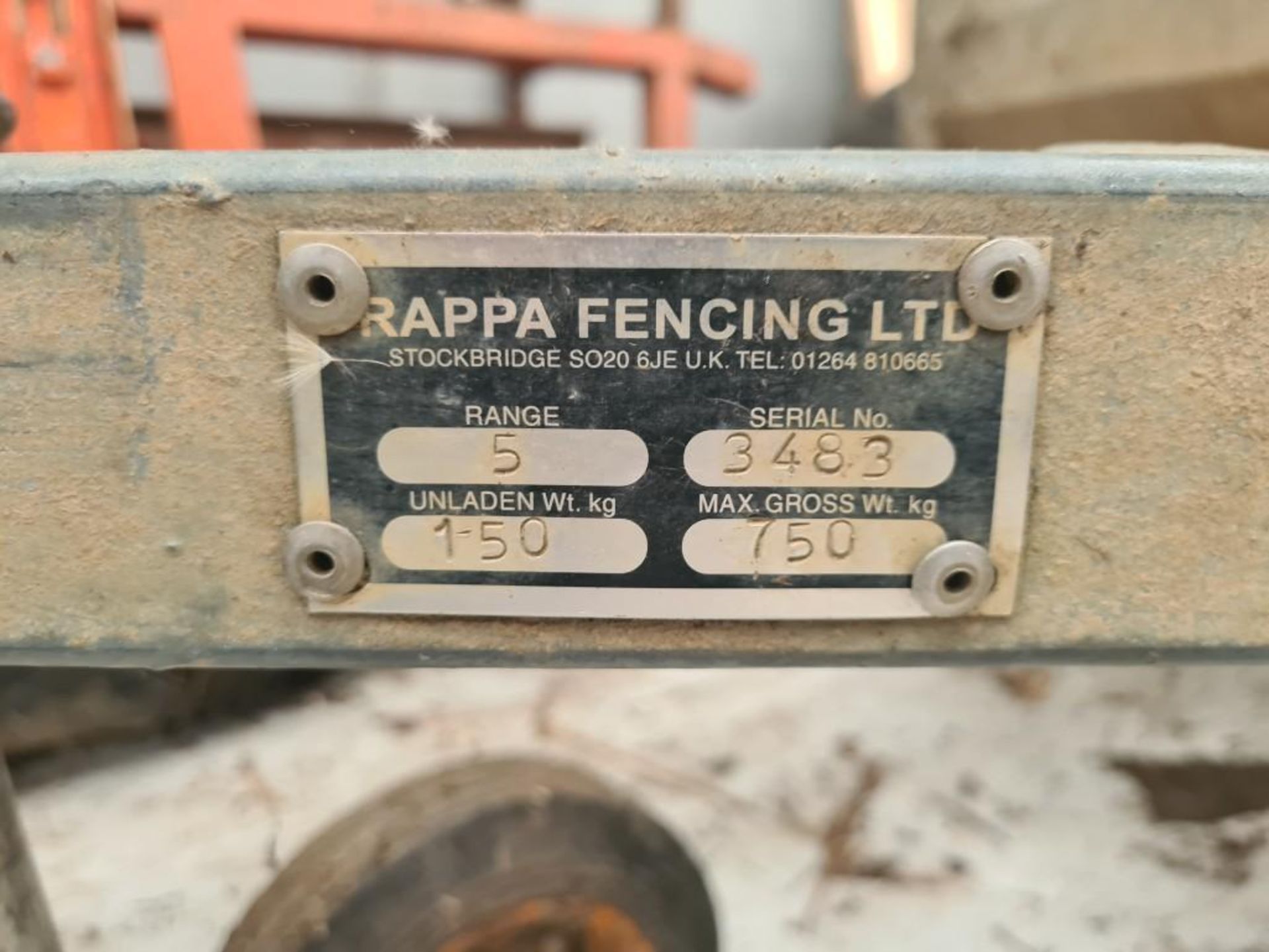 Rappa fencing trailer with electrical fencing equipment - Image 2 of 4