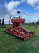 Kuhn combination 4m power harrow c/w Accord drill and Reekie harrows; including stand for drill and