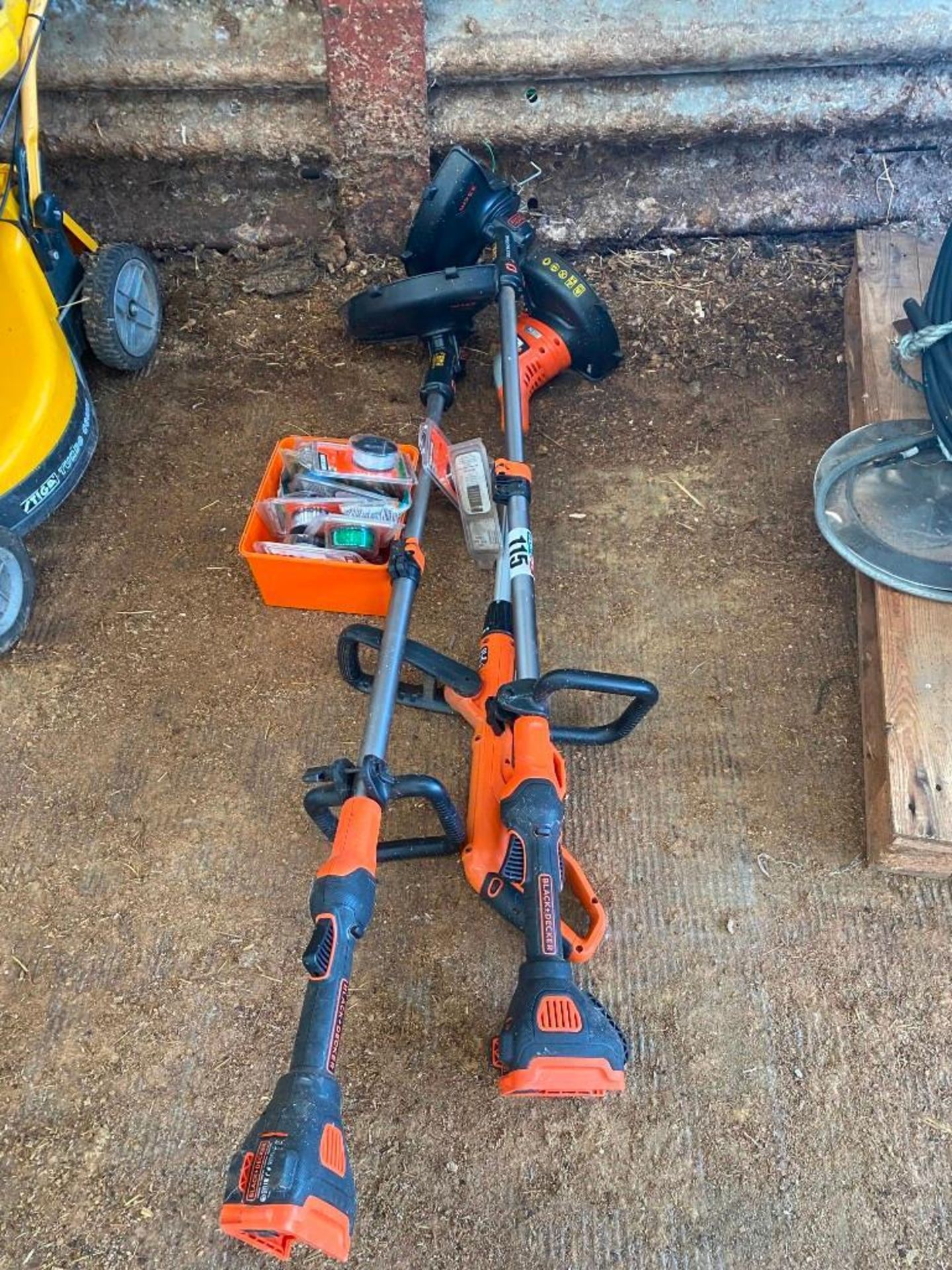 3 Black and decker electric strimers and wire