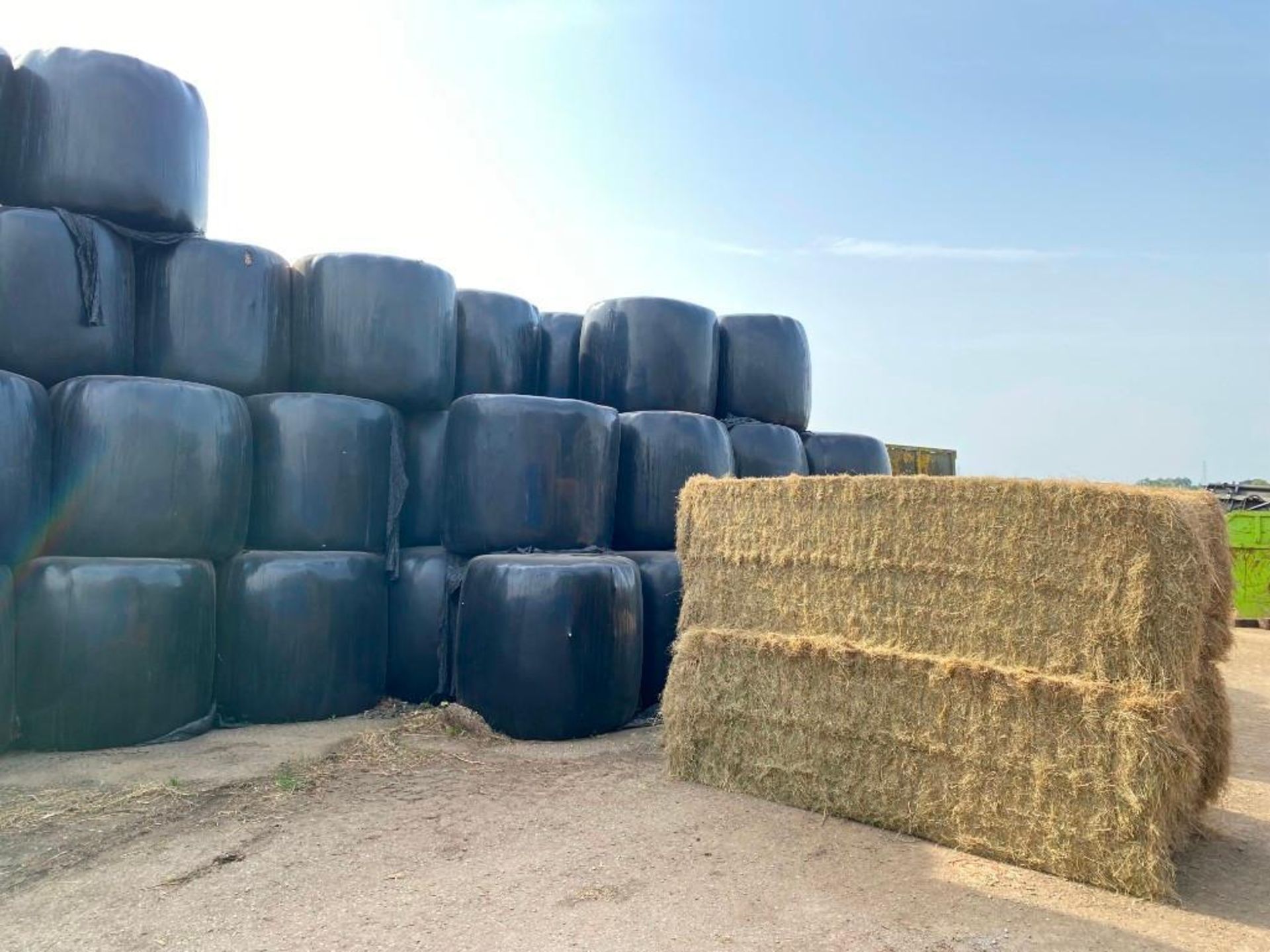 Qty of 2023 round 4’ McHale baled silage
