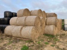 Quantity of 2023 round straw bales - approx. 30 bales. To be sold on a per bale basis for the total