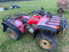 Honda fourtrax quad bike. No VAT, No V5. Spares or repairs