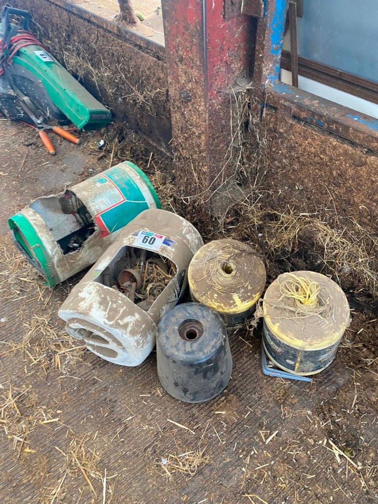 Baler twine and scaffolding clips