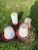 4 chicken feeders. No VAT