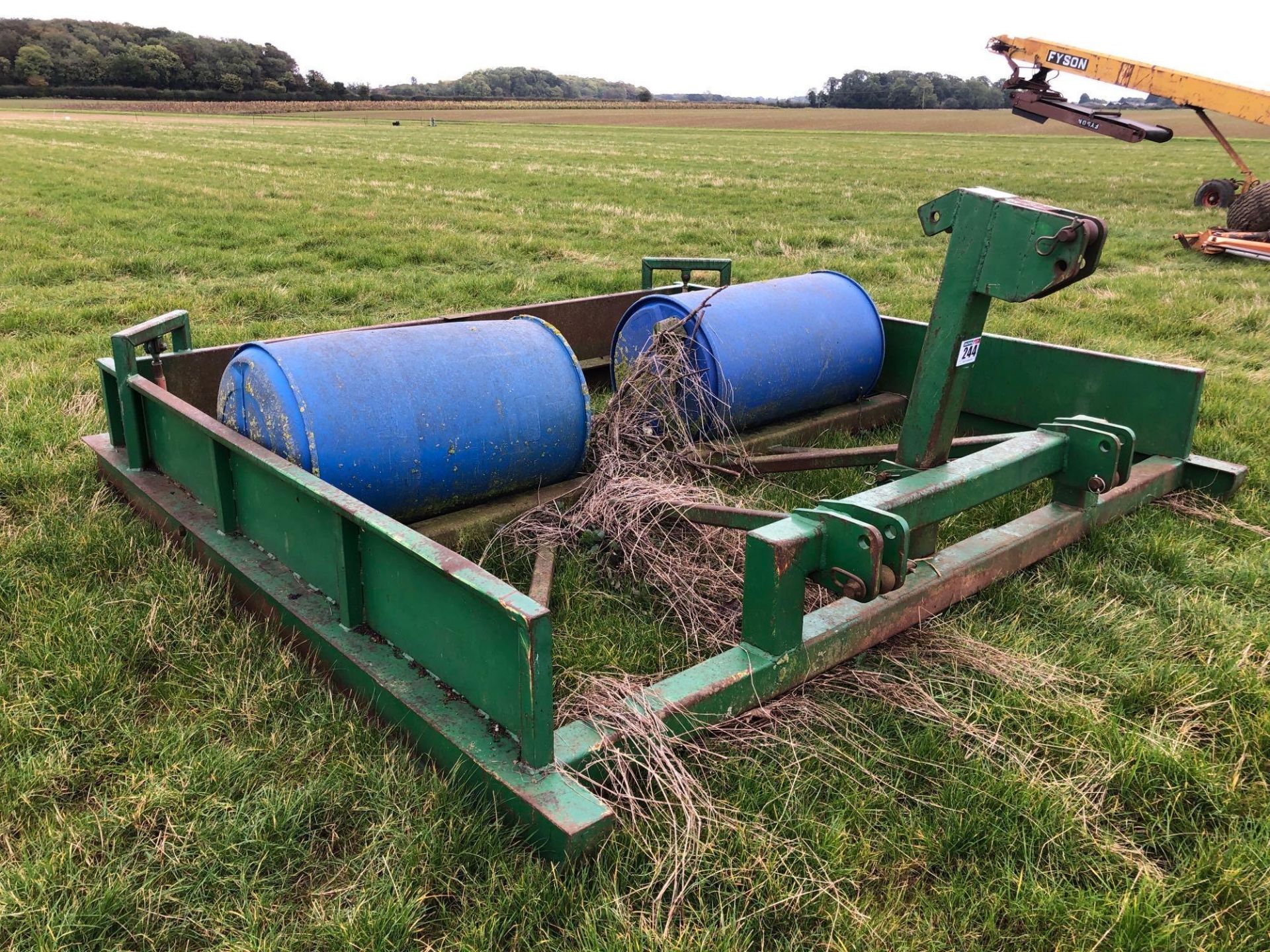 Farm made 9ft road grader, linkage mounted - Image 2 of 3